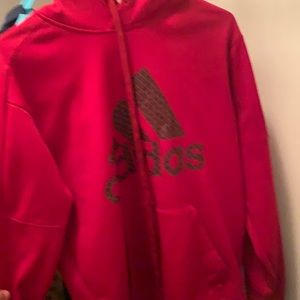 Red Adidas hoodie